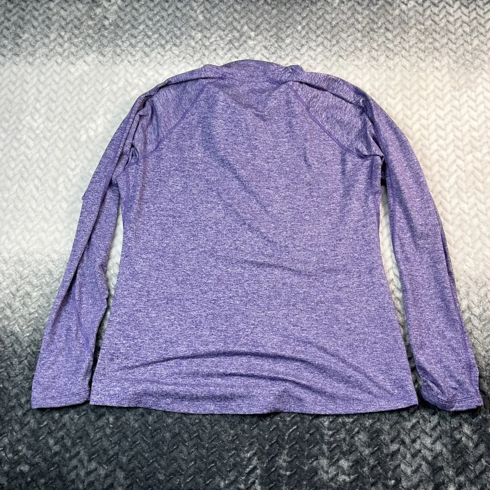 Nike Dri Fit LSU Purple Gold 1/4 Zip Womens XL Pullover Performance Shirt